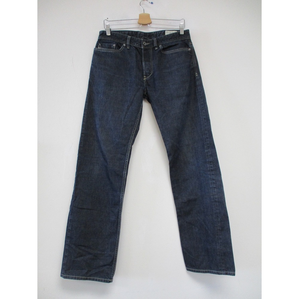 Diesel Jeans Men 30x34 Blue Kurren Straight Leg Dark Wash Made in Italy Denim